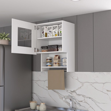 Load image into Gallery viewer, Kitchen Wall Cabinet Papua, Three Shelves, White Finish
