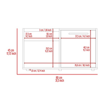 Load image into Gallery viewer, Coffee Table Dext, Single Door Cabinet, One Open Shelf, Dark Walnut Finish
