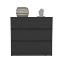 Load image into Gallery viewer, Dresser Maldus, Three drawers, Black Wengue Finish
