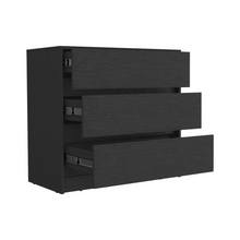 Load image into Gallery viewer, Dresser Maldus, Three drawers, Black Wengue Finish
