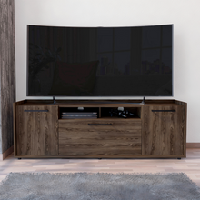 Load image into Gallery viewer, Tv Stand for TV´s up 55&quot; Dext, One Cabinet, Double Door, Dark Walnut Finish
