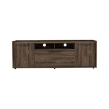 Load image into Gallery viewer, Tv Stand for TV´s up 55&quot; Dext, One Cabinet, Double Door, Dark Walnut Finish
