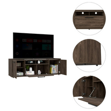 Load image into Gallery viewer, Tv Stand for TV´s up 55&quot; Dext, One Cabinet, Double Door, Dark Walnut Finish
