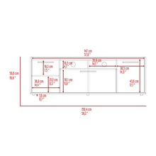 Load image into Gallery viewer, Tv Stand for TV´s up 55&quot; Dext, One Cabinet, Double Door, Dark Walnut Finish
