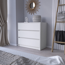 Load image into Gallery viewer, Dresser Maldus, Three Drawers, White Finish
