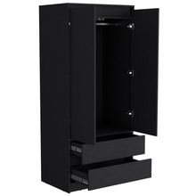 Load image into Gallery viewer, Lewes 2 Piece Bedroom Set, Dresser + Armoire, Black Wengue Finish
