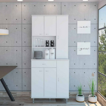 Load image into Gallery viewer, Kitchen Pantry Piacenza, Double Door Cabinet, White Finish
