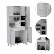 Load image into Gallery viewer, Kitchen Pantry Piacenza, Double Door Cabinet, White Finish
