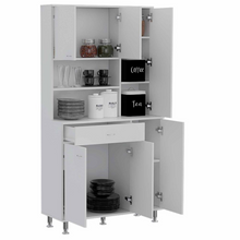 Load image into Gallery viewer, Kitchen Pantry Piacenza, Double Door Cabinet, White Finish
