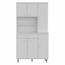 Load image into Gallery viewer, Kitchen Pantry Piacenza, Double Door Cabinet, White Finish
