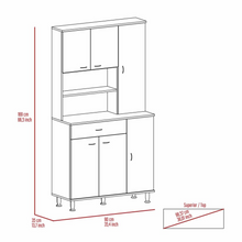 Load image into Gallery viewer, Kitchen Pantry Piacenza, Double Door Cabinet, White Finish
