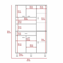 Load image into Gallery viewer, Kitchen Pantry Piacenza, Double Door Cabinet, White Finish
