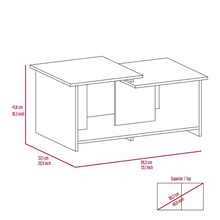 Load image into Gallery viewer, Coffee Table Rochester, Lower Open Shelf, Carbon Espresso Finish
