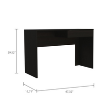 Load image into Gallery viewer, Computer Desk Harrisburg, One Drawer, Black Wengue Finish
