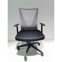 Load image into Gallery viewer, Office Chair Armin, Nylon Base Black, Fixed Armrest, Black Wengue/ Smoke Finish
