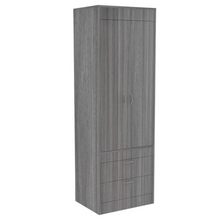 Load image into Gallery viewer, Armoire Tarento,Two Drawers, Light Gray Finish
