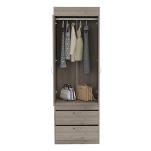 Load image into Gallery viewer, Armoire Tarento,Two Drawers, Light Gray Finish
