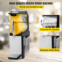 Load image into Gallery viewer, VEVOR 110V Slushy Machine 10L Margarita Frozen Drink Maker 600W Automatic Clean Day and Night Modes for Supermarkets Cafes Restaurants Snack Bars Commercial Use
