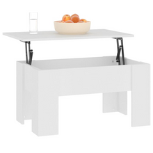 Load image into Gallery viewer, Coffee Table White 31.1&quot;x19.3&quot;x16.1&quot; Engineered Wood
