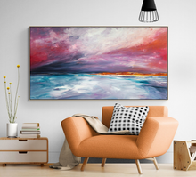 Load image into Gallery viewer, Chasing Solitude Wall Decoration Art Poster Oil Painting Simple Design Wall Art, Unframed.
