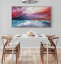 Load image into Gallery viewer, Chasing Solitude Wall Decoration Art Poster Oil Painting Simple Design Wall Art, Unframed.
