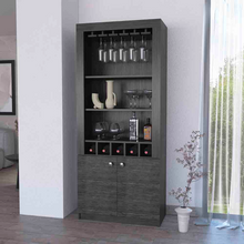 Load image into Gallery viewer, Bar Cabinet Margarita, Two Door Cabinet, Smokey Oak Finish
