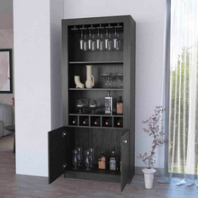 Load image into Gallery viewer, Bar Cabinet Margarita, Two Door Cabinet, Smokey Oak Finish
