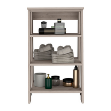 Load image into Gallery viewer, Linen Cabinet Jenne, Four Open Shelves, Light Gray Finish
