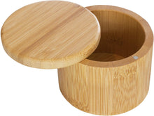 Load image into Gallery viewer, Salt Cellar Bamboo Storage Box with Magnetic Swivel Lid, 6 Ounce Capacity
